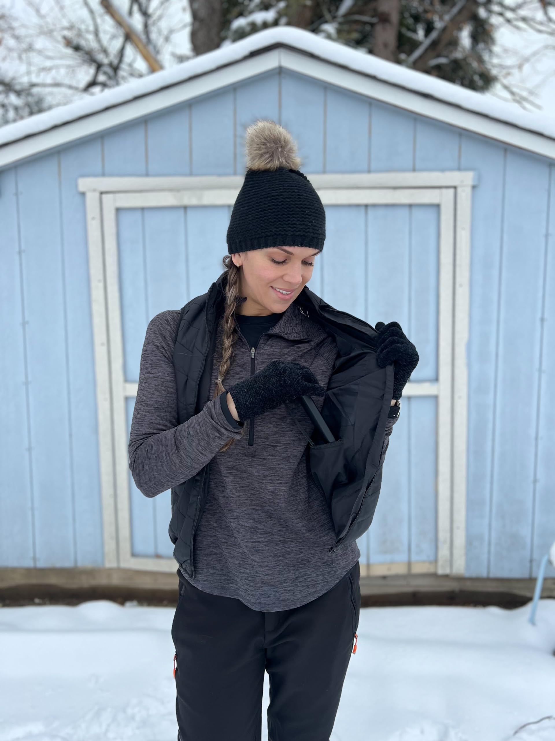 FREEZE2TRIM Alpha Heat Vest packable and lightweight for travel and hiking.
