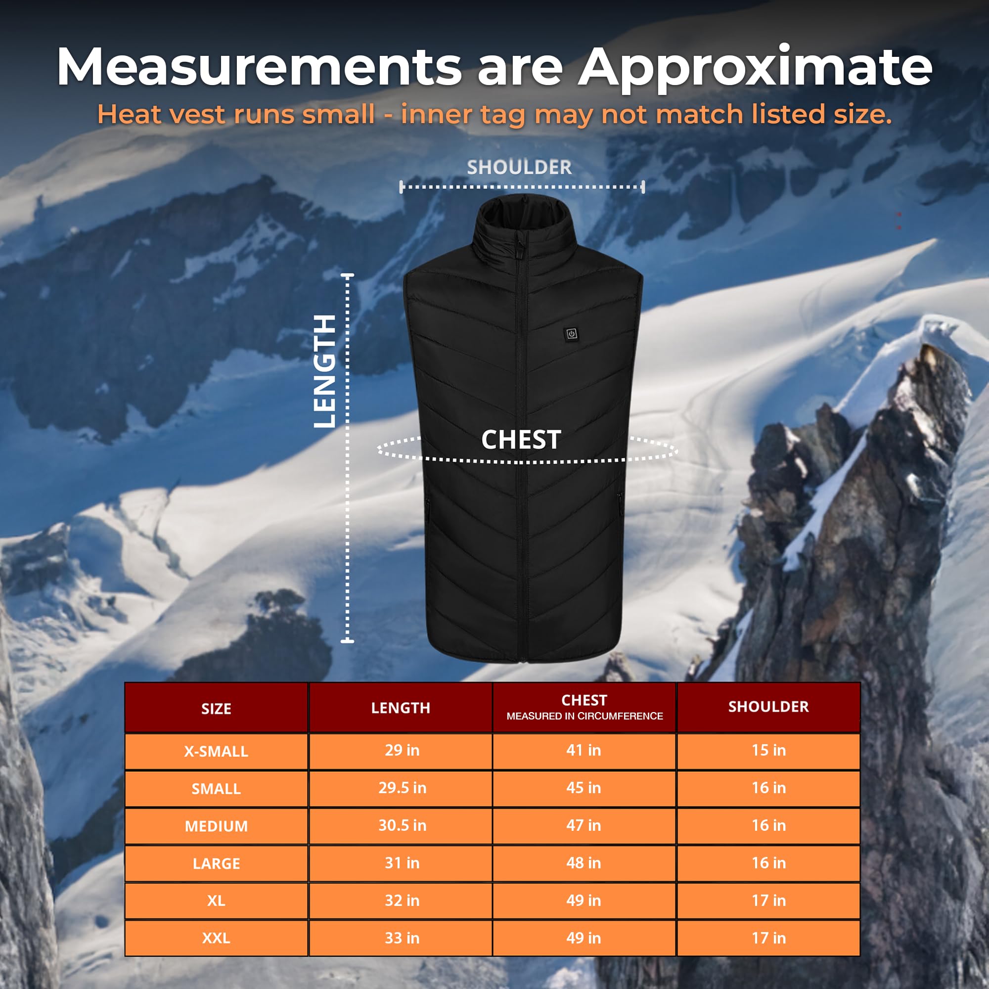 FREEZE2TRIM Alpha Heat Vest side-wear demonstrates slim, flexible layering.