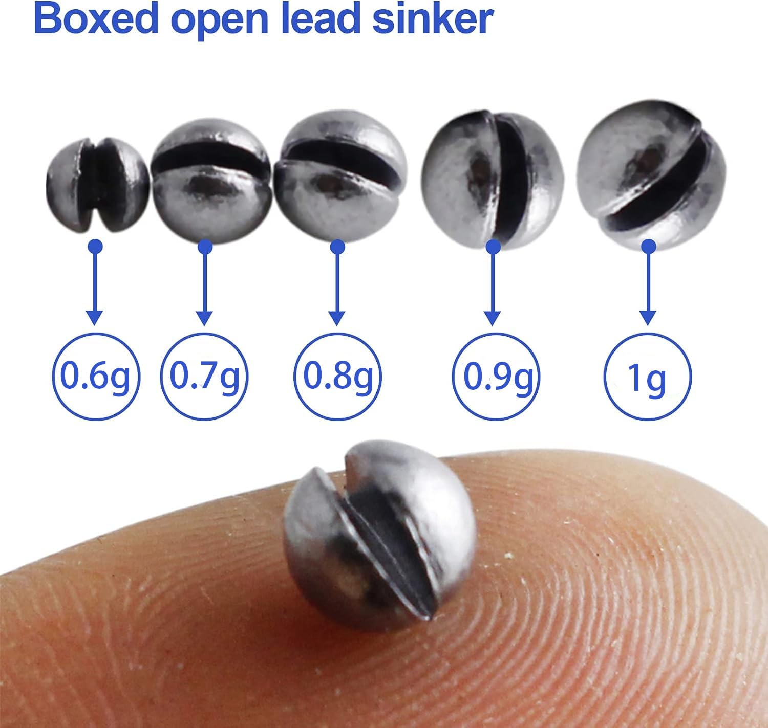 Clasp design enabling quick weight adjustments on the sinkers