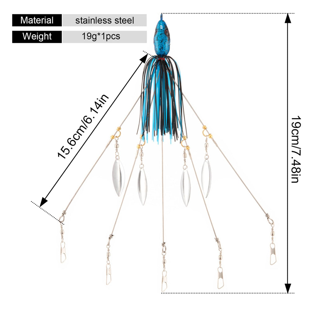Eva simulation fish head design on lure
