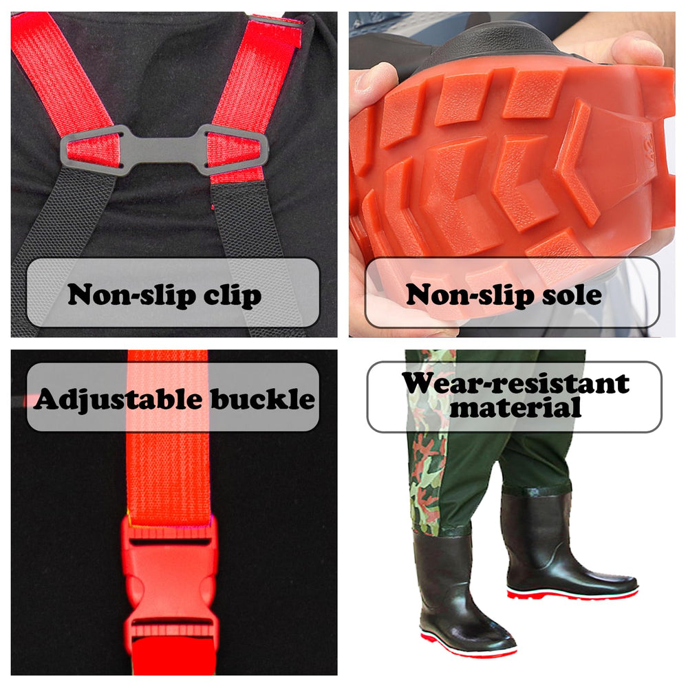 Thickened sole with reinforced tread for grip on rocks