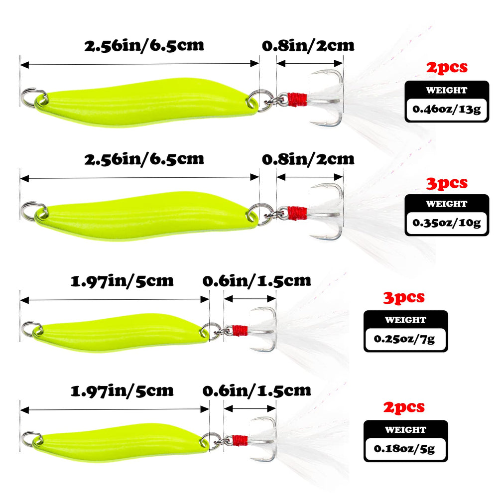 Versatile fishing lures for bass, trout, salmon