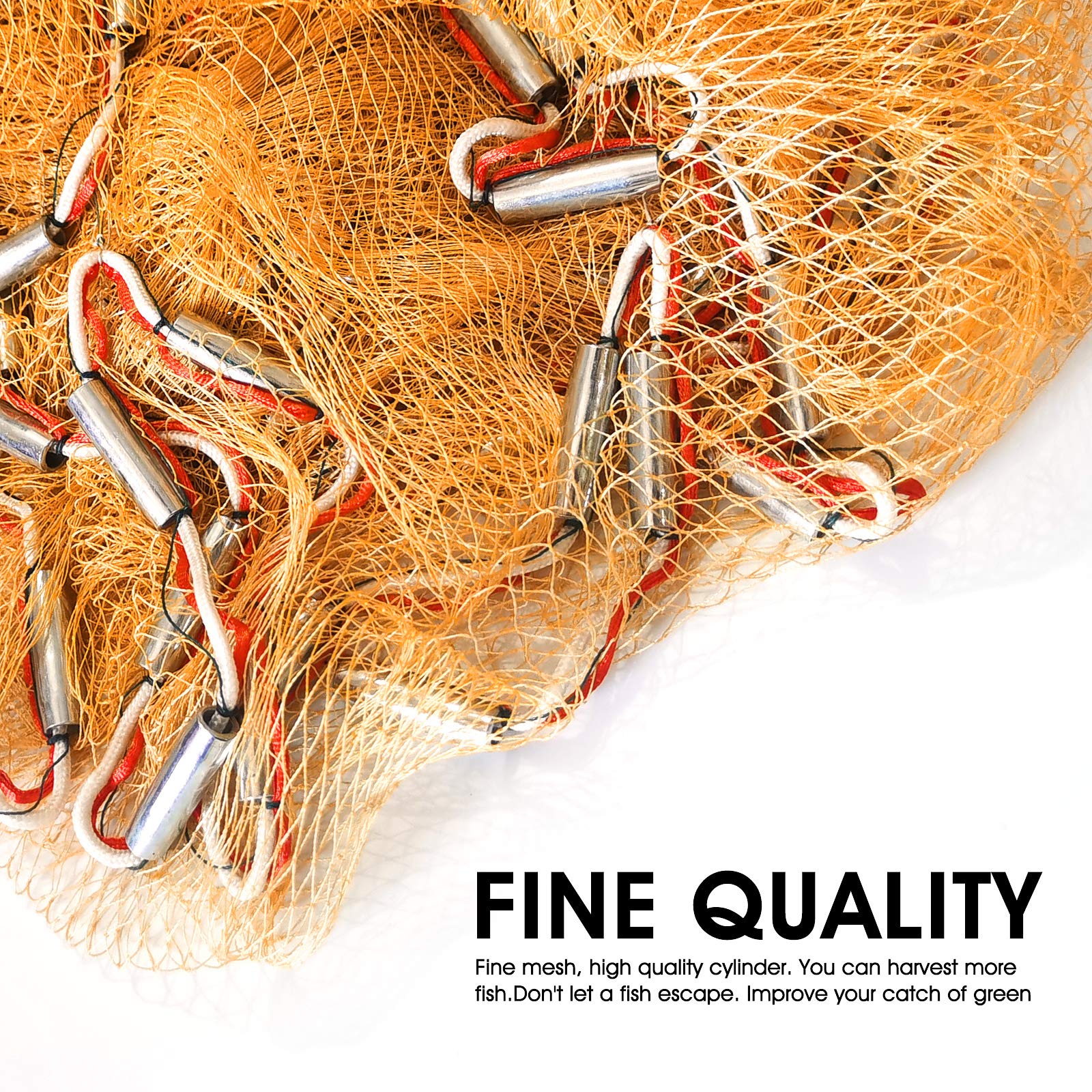 FREGITO 3-8 mesh net captures diverse bait species