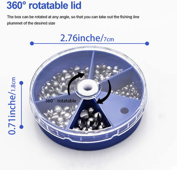Split shot weights for adjustable weight control