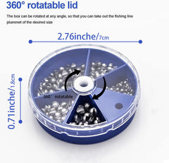 Split shot weights for adjustable weight control