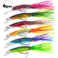 FREGITO Squid lure in Rose Red color (color 3)