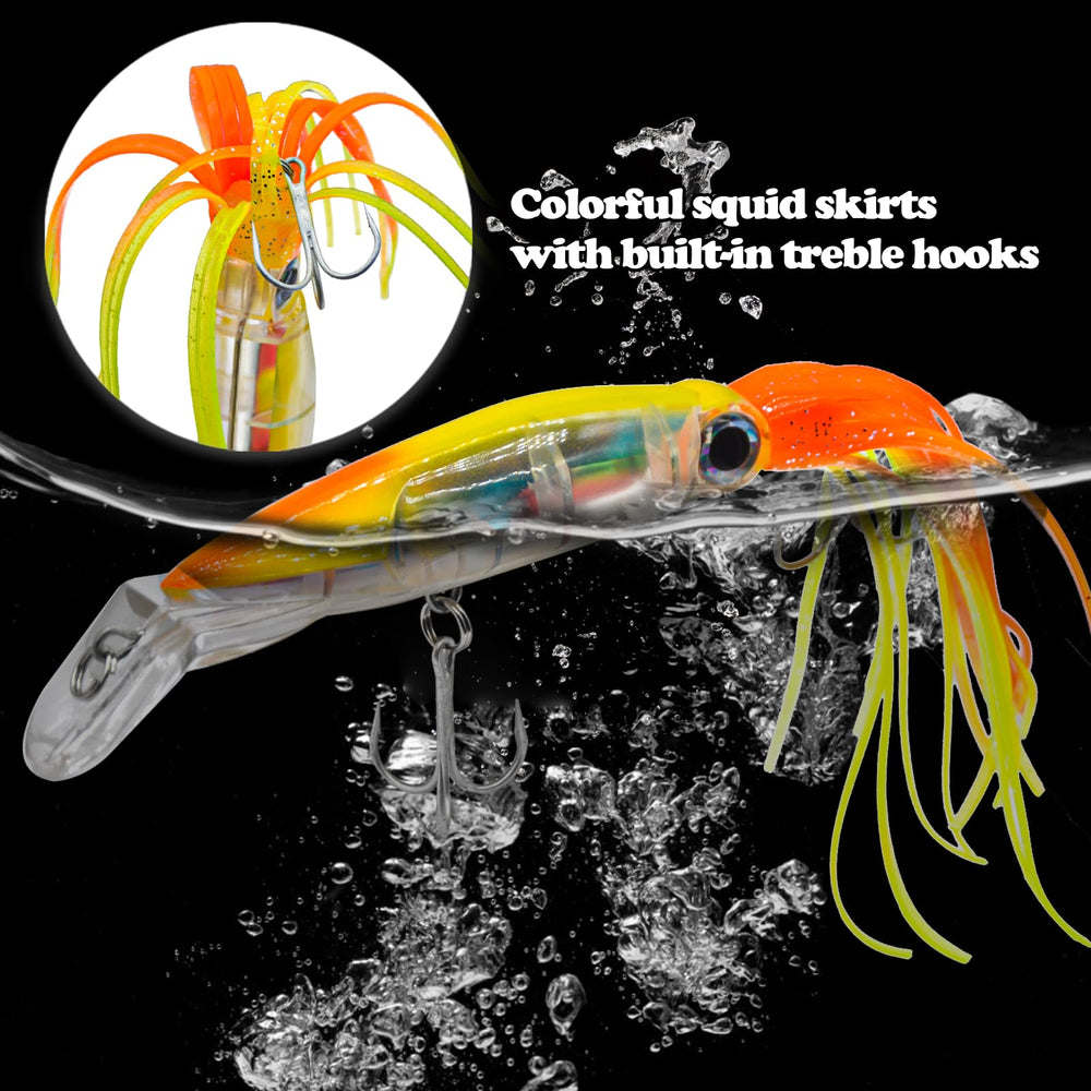 FREGITO Squid lure in Orange color (color 4)
