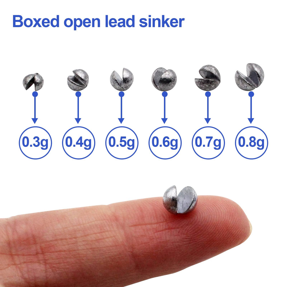 Removable drop shot sinkers for quick weight adjustments