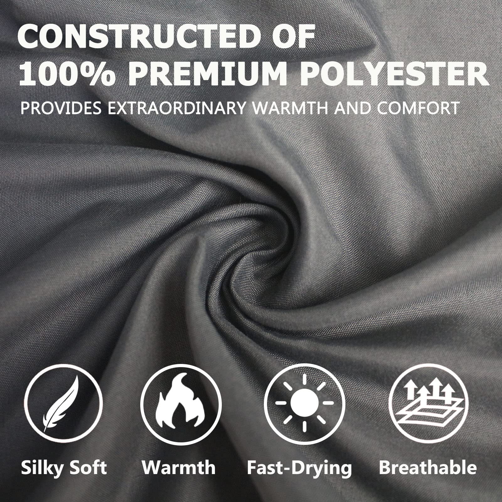 Frelaxy sleeping bag liner premium polyester material offers warmth and breathability