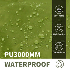 Frelaxy tent footprint versatile for hammock, beach, or ground tarp setups.
