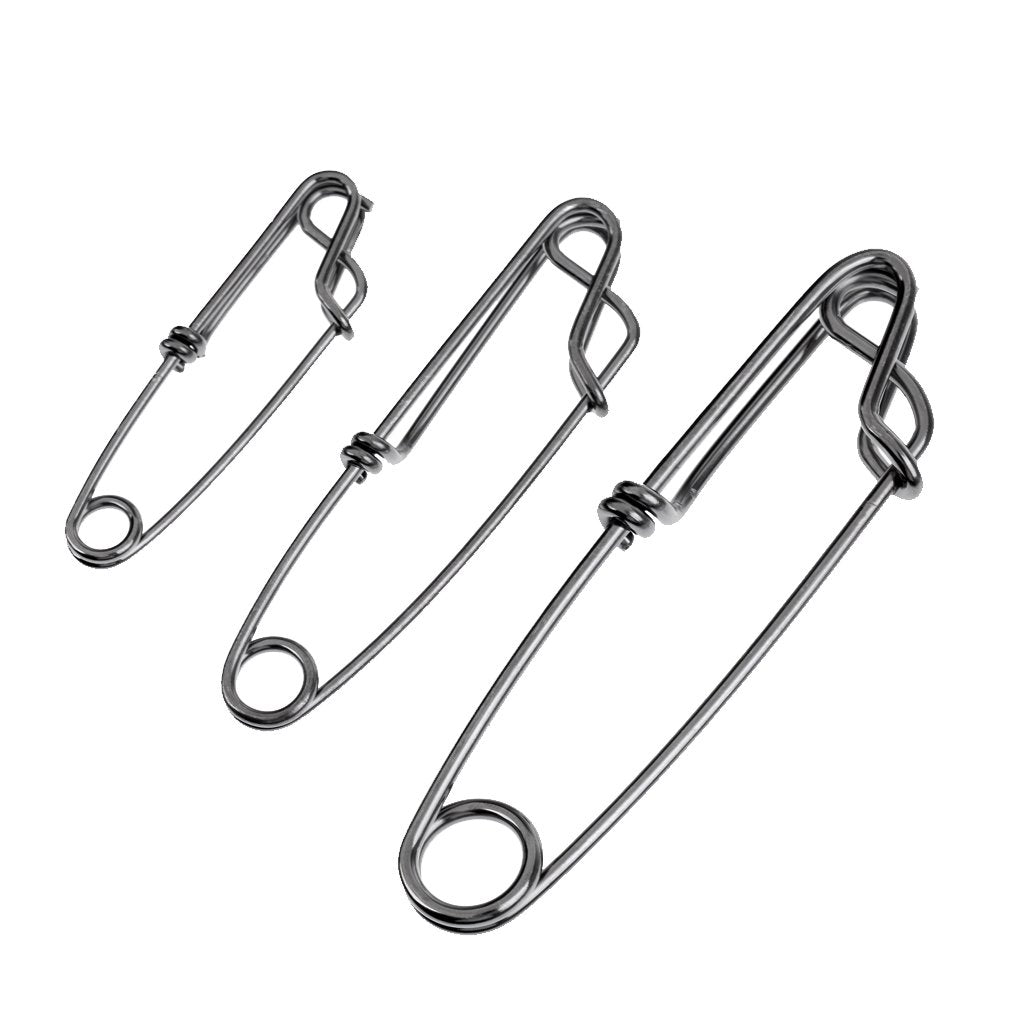 Freneci 60mm long-line clip close-up highlighting strong snapping action for secure lines.