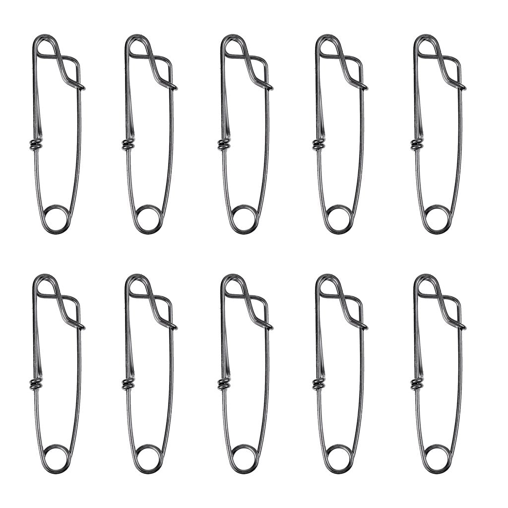Freneci shiny stainless-steel clip close-up emphasizing robust build and high-tension design.