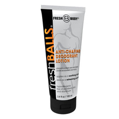 Fresh Body FB balls lotion application demonstrates smooth, all-day comfort.