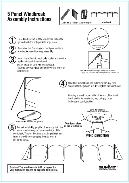 Freshnewlooks Windbreaker pegged with guy lines for secure anchoring on uneven ground