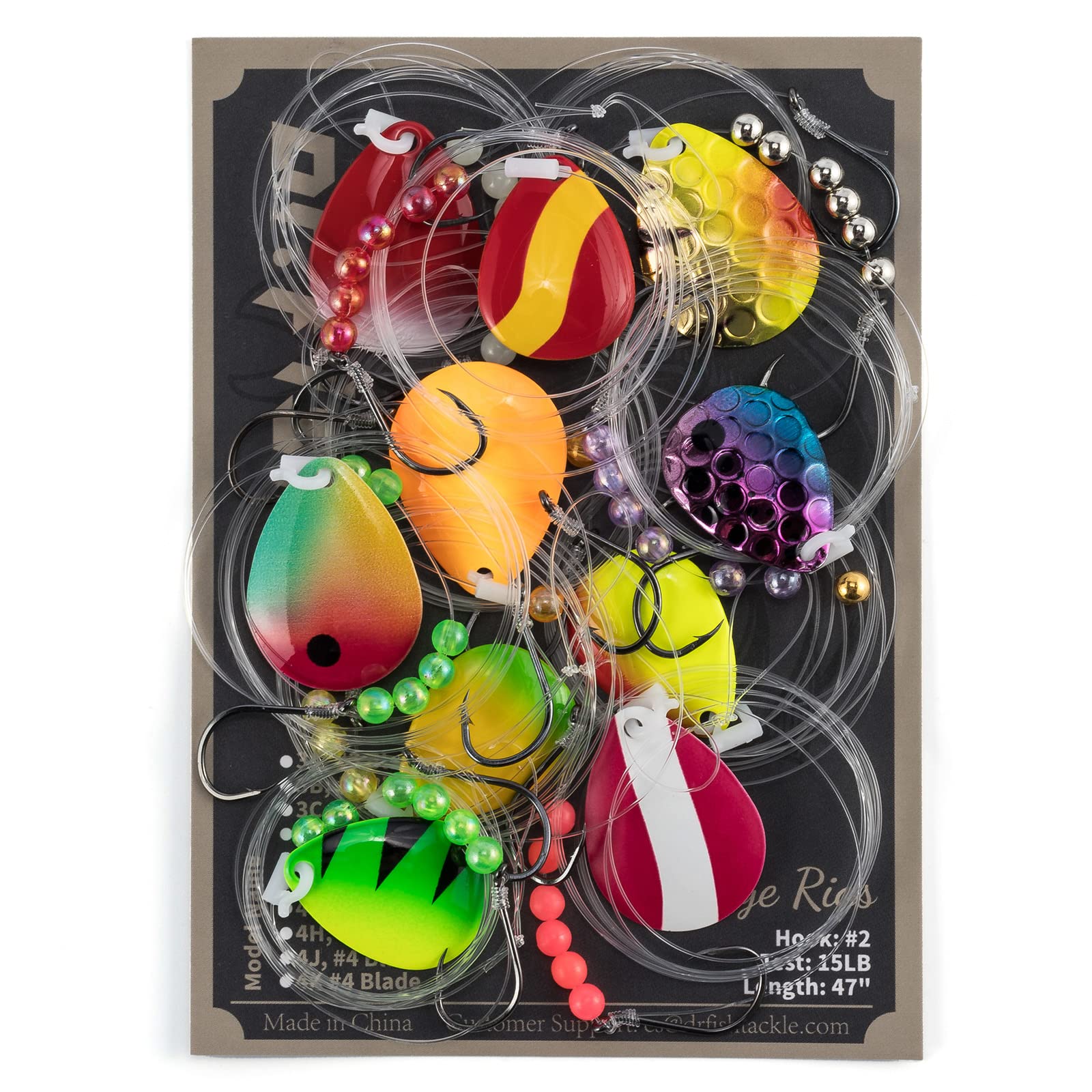 Freshwater fishing with walleye rig kit suitable for bass and trout