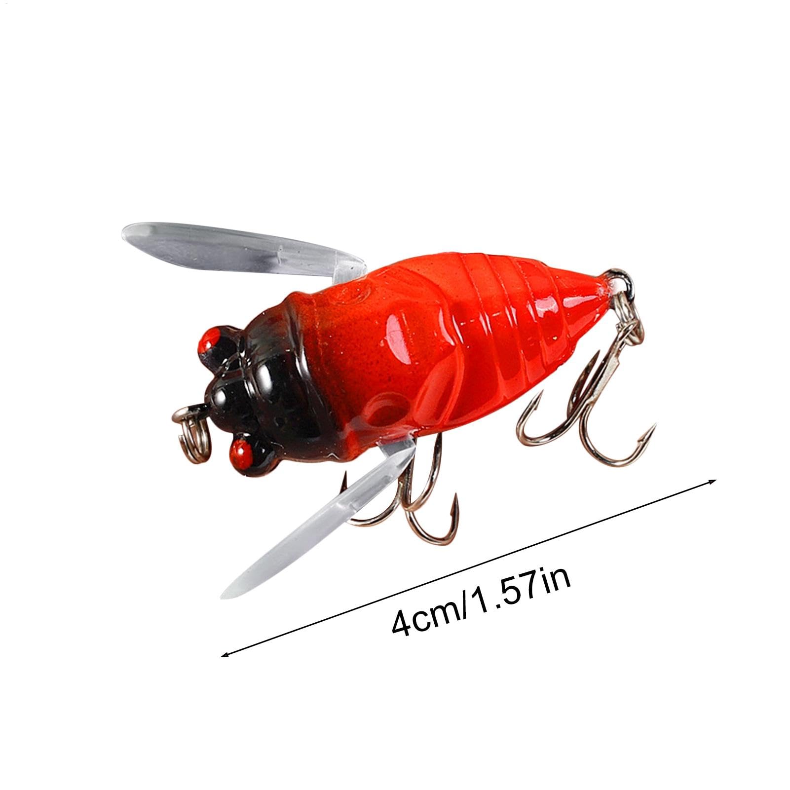 Freshwater Cicada Lure uses durable materials for long seasons on water.
