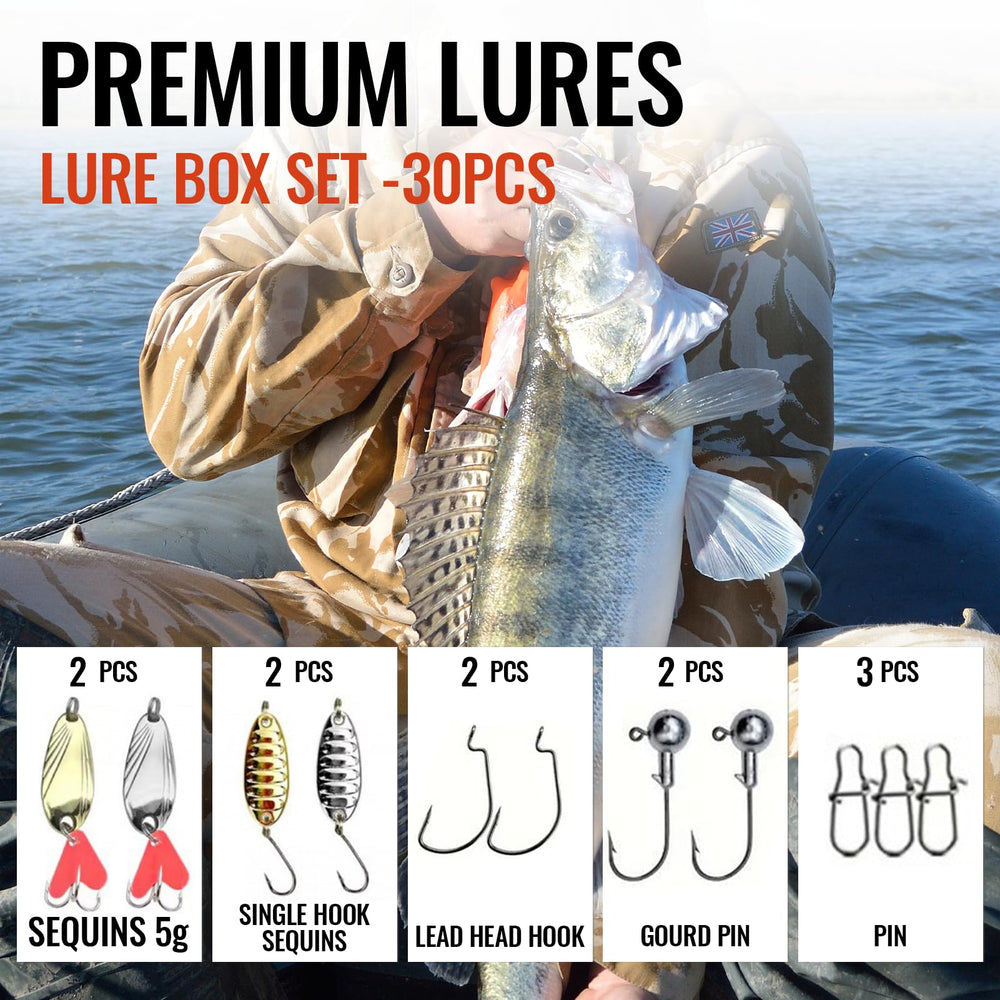 Assorted hard baits and soft plastics for bass trout salmon