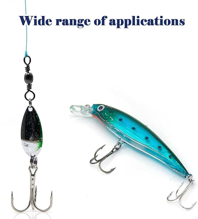 Suitable for saltwater and freshwater treble hooks set