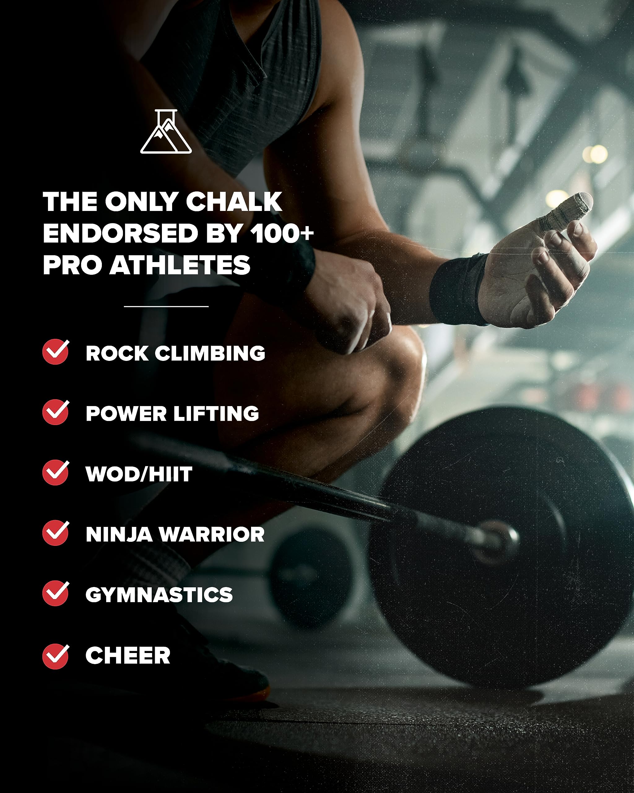 Friction Labs Bam Bam used in indoor gym setting for dry holds