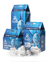 Gorilla Grip 2.5oz packaging on shelf, eco-friendly design for climbers.