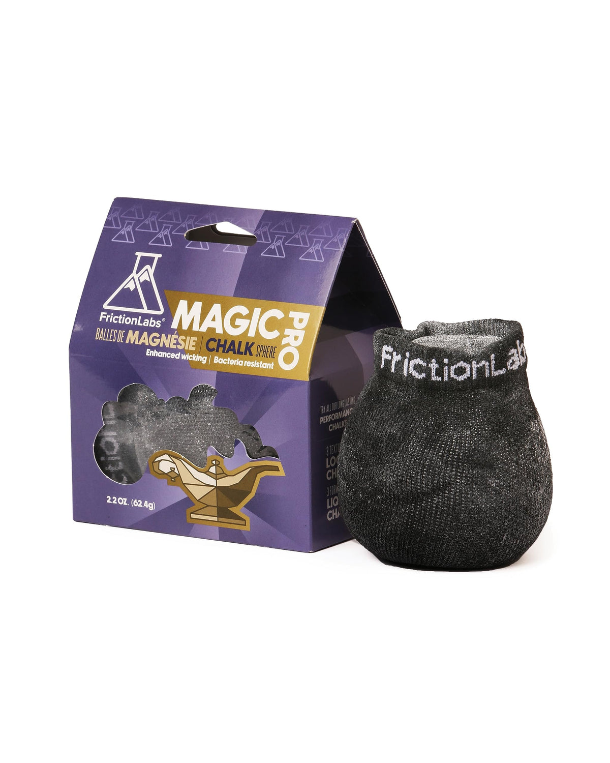 Friction Labs Magic Pro Chalk Sphere 2.2oz for premium grip on climbs.