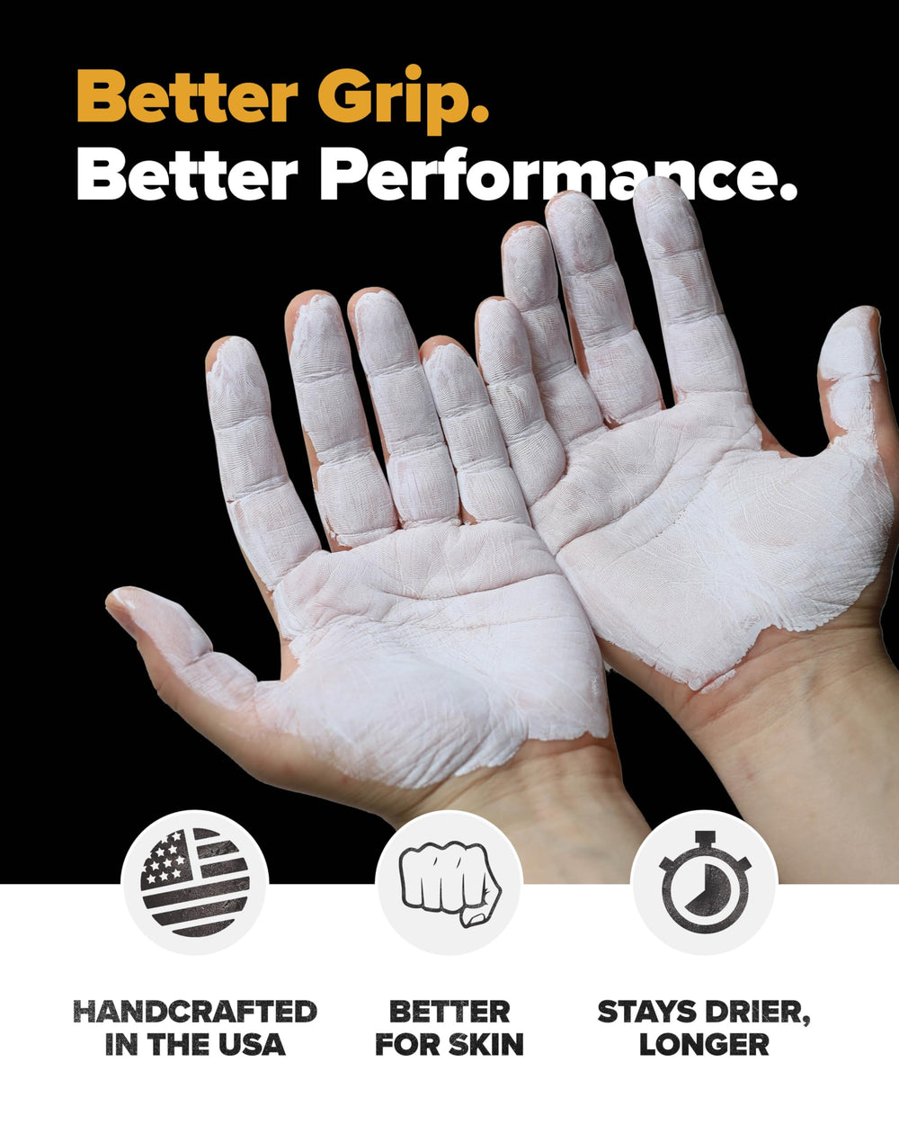 Friction Labs Secret Stuff Hygienic bottle pour cleans hands while delivering grip.