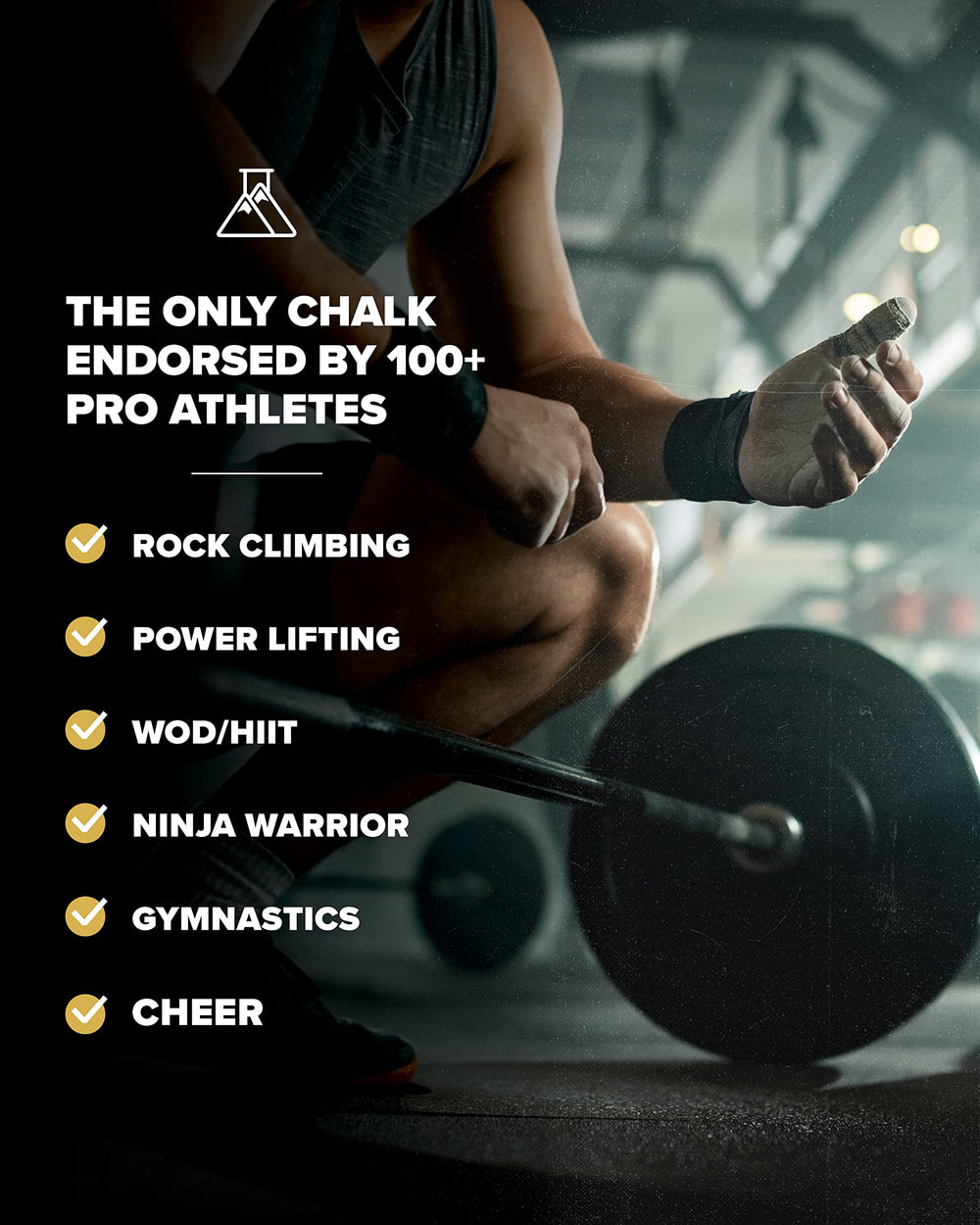 Friction Labs Unicorn Dust used in crossfit for sweat-resilient grip.