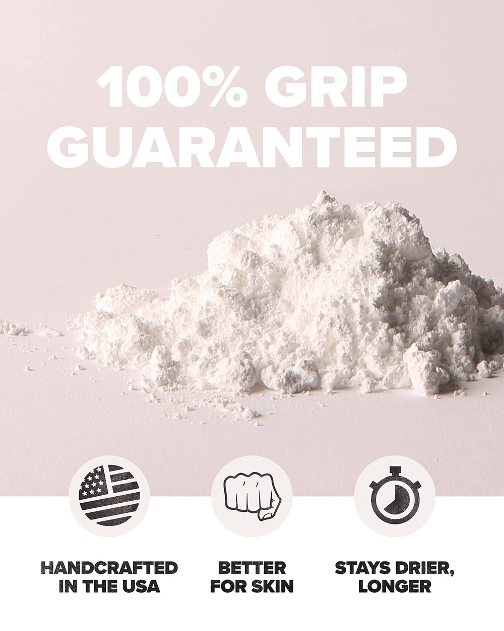 Friction Labs Unicorn Dust silica-free chalk supports skin-friendly use