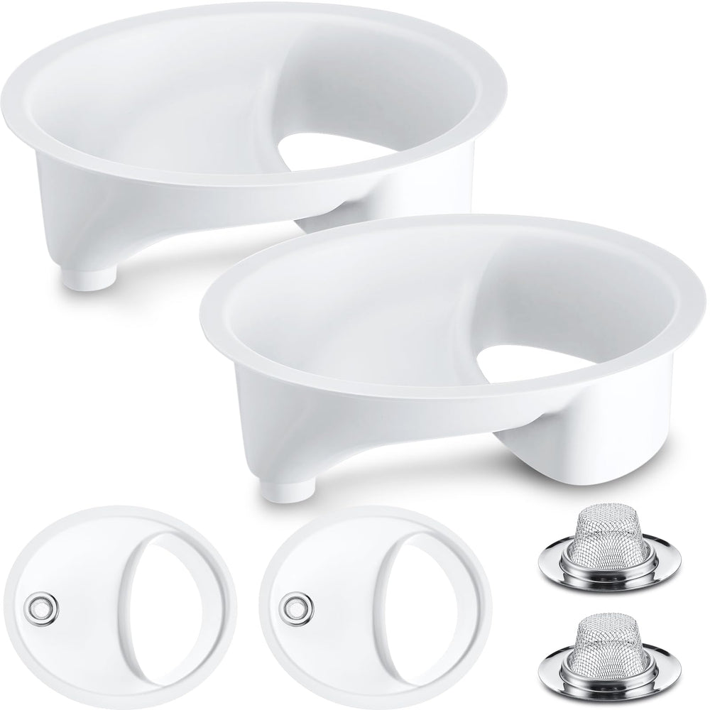 Frienda urine diverter white closeup highlights durable ABS and clean separation.