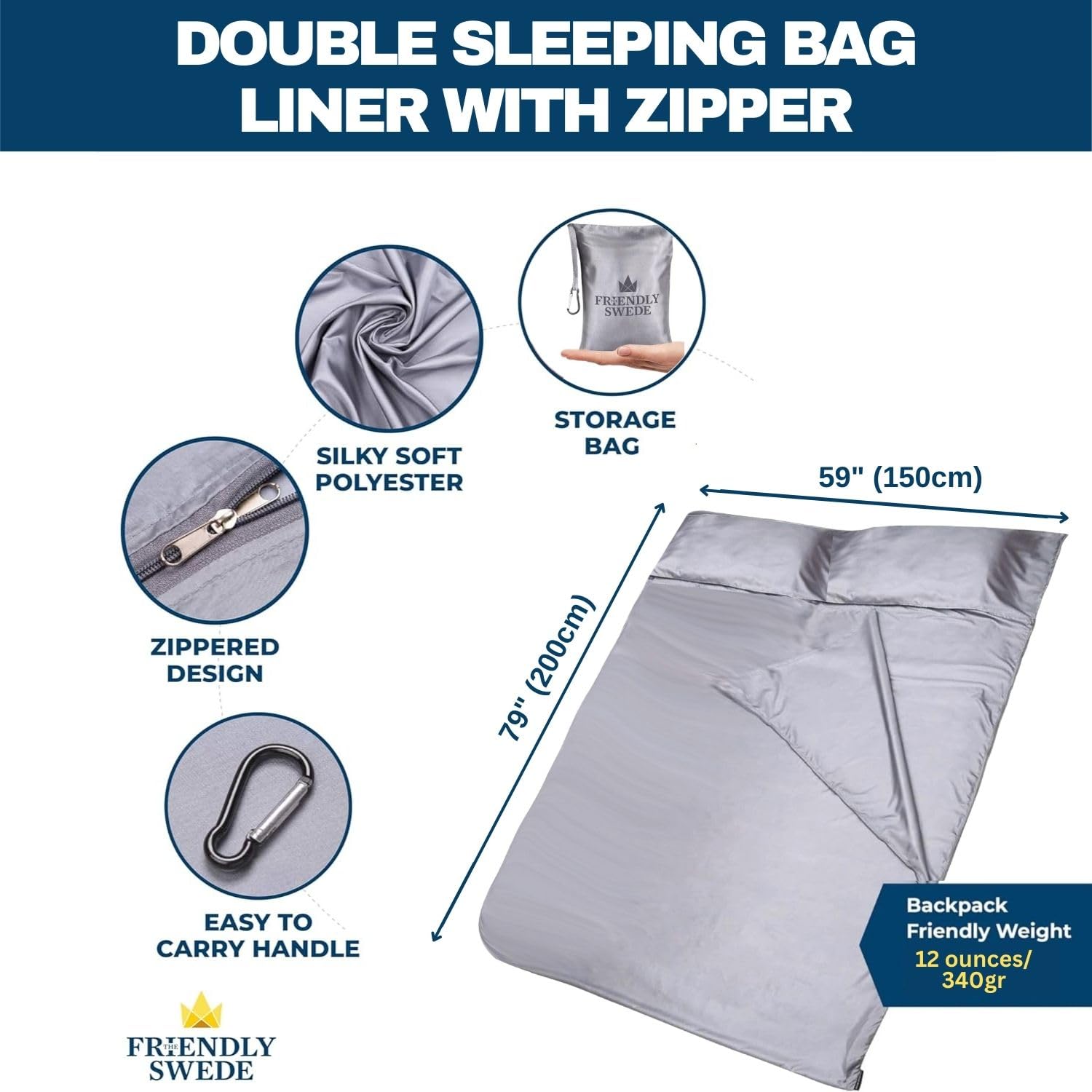 The Friendly Swede bedding-protection liner helps keep linens cleaner on trips.