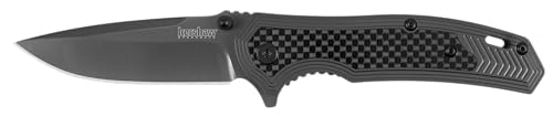 Fringe knife displaying gray titanium carbo-nitride coating
