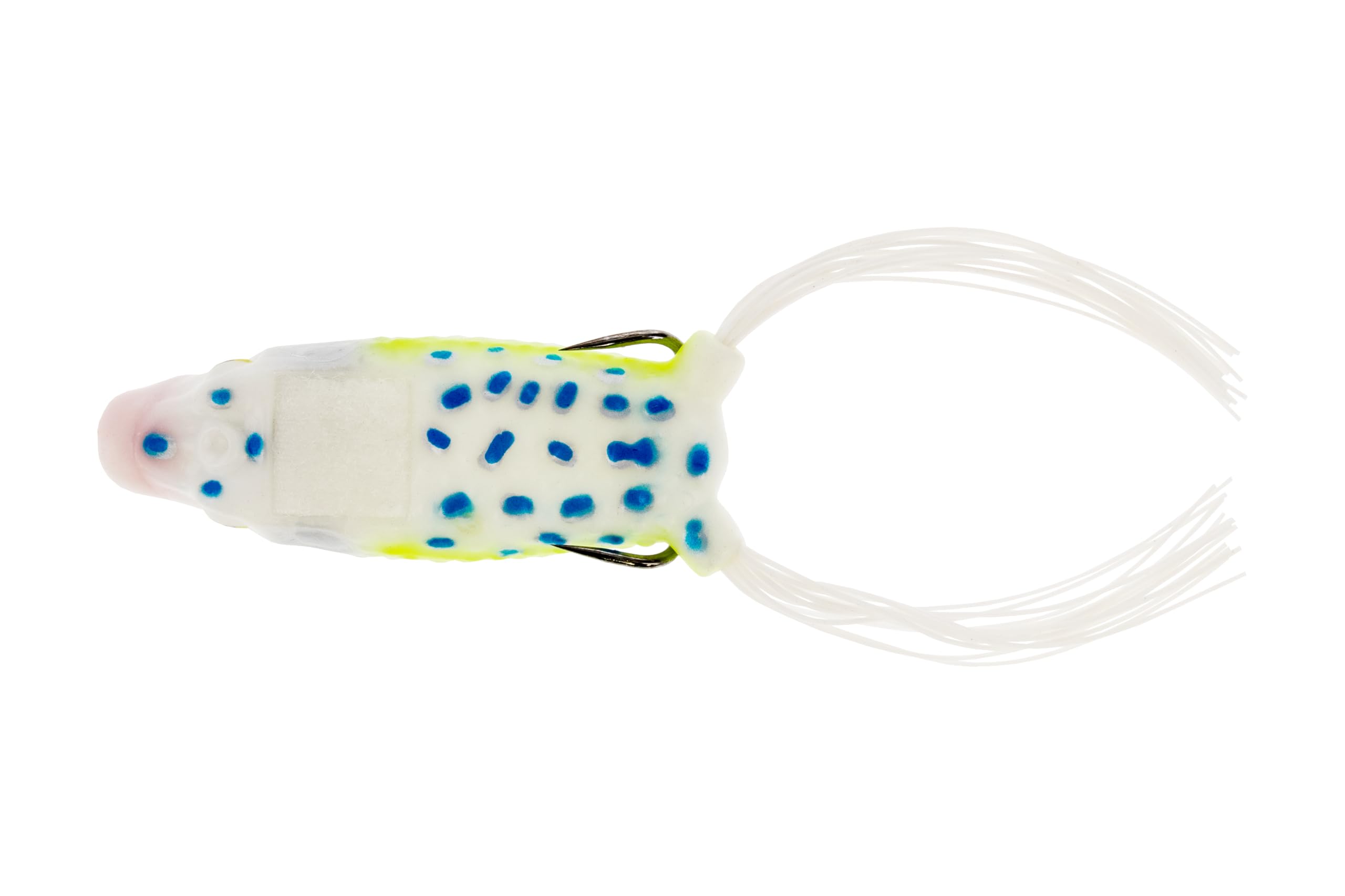 Frog Factory Boom Boom FrogFur top enhances hookups by snagging bass teeth for firmer sets.