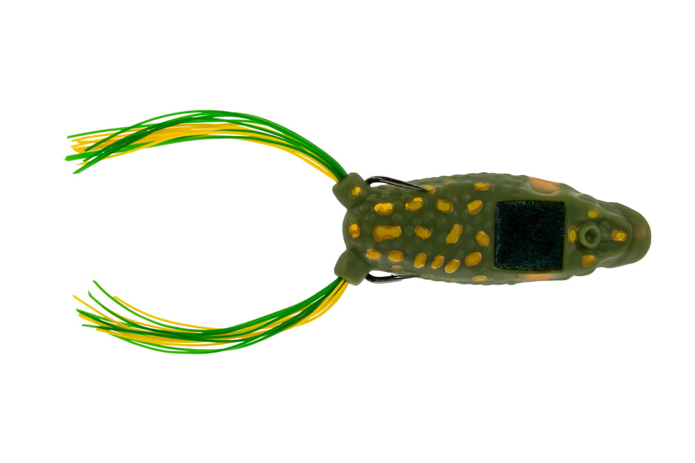 Frog Factory Boom Boom Poppin' Frog side profile emphasizes compact form for thick cover