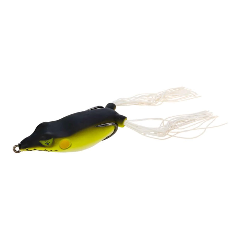 Frog Factory Sonic Boom 70 frog lure with walk-the-dog action and flash appeal for bass bites.