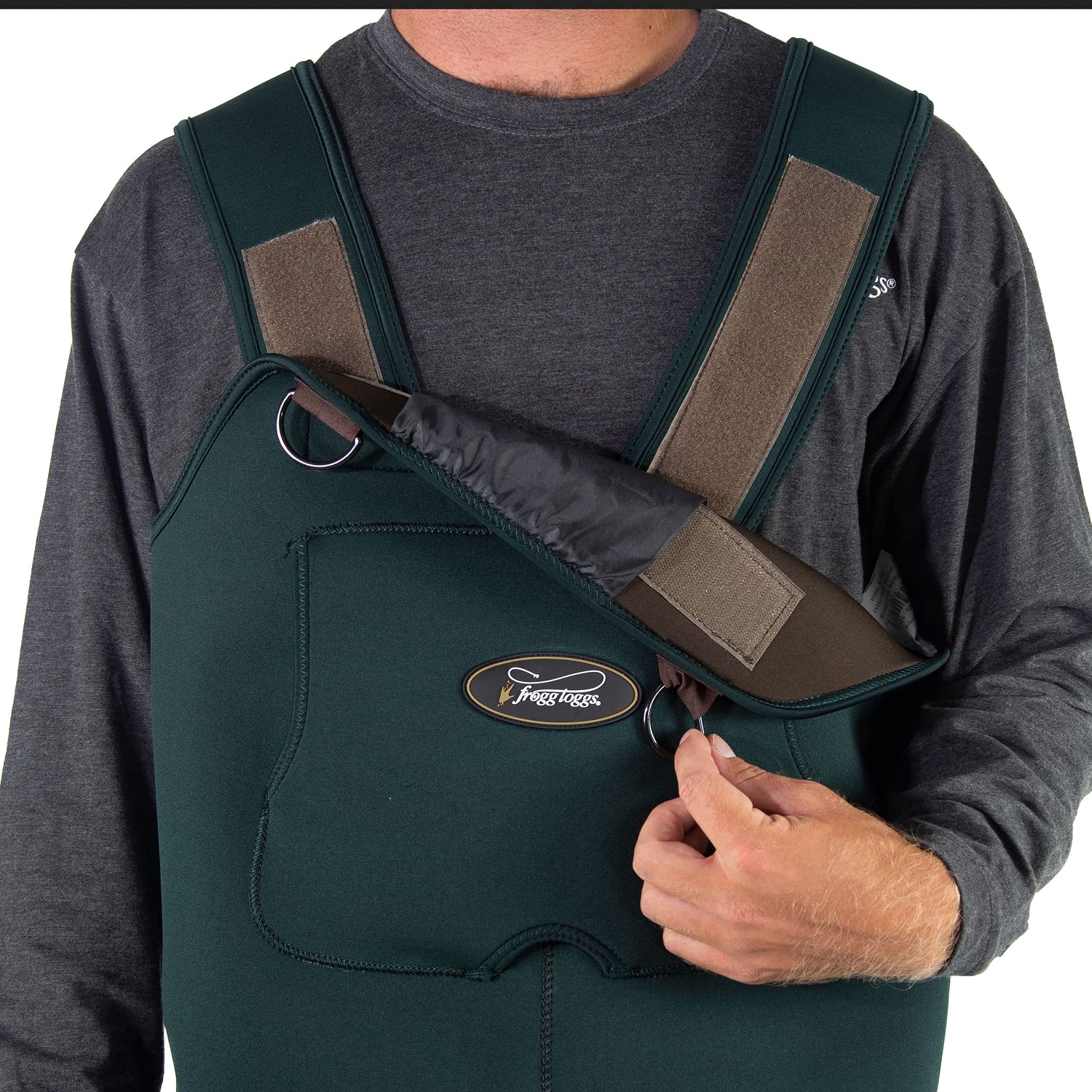 FROGG TOGGS Amphib D-ring pockets and security features for gear