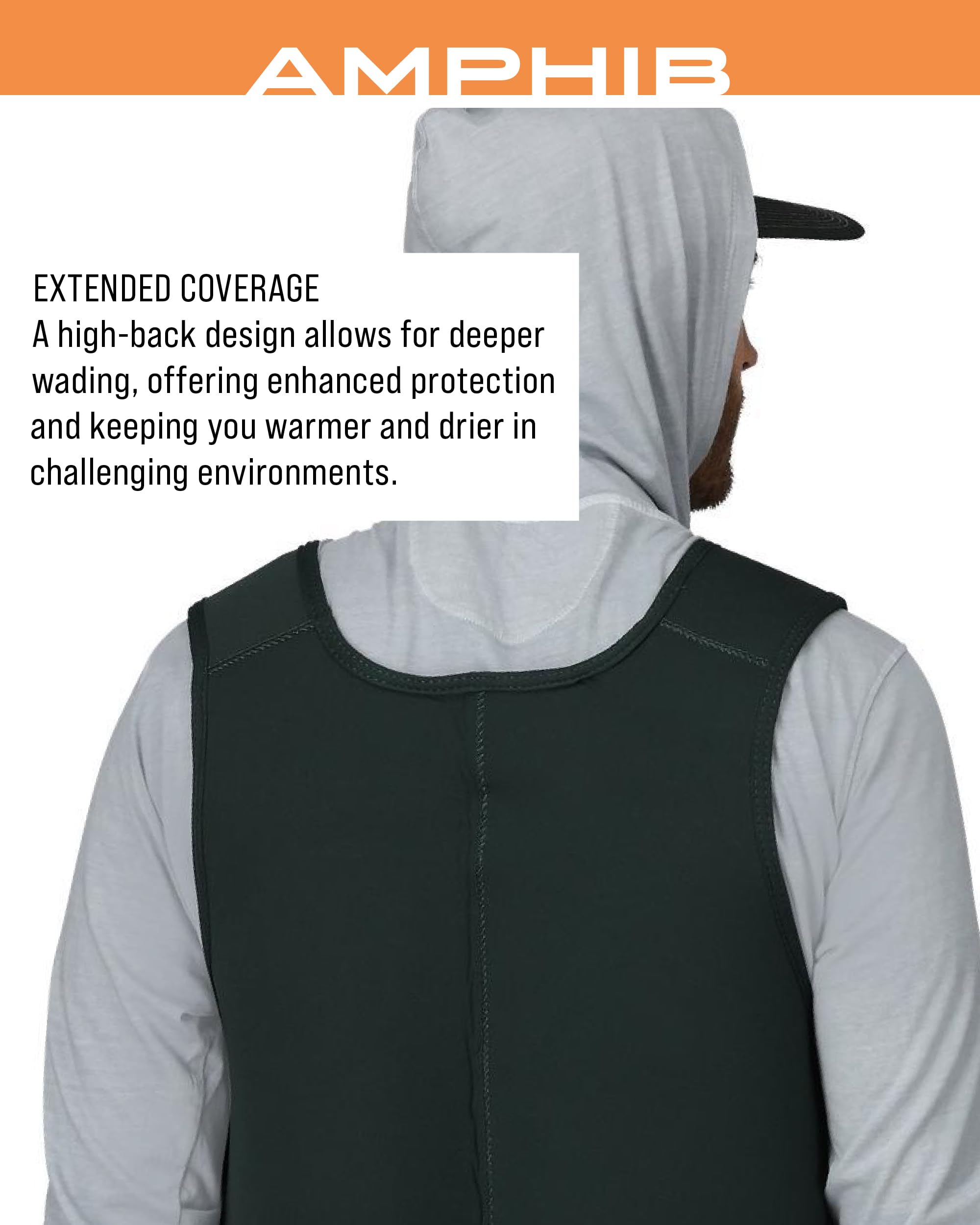 FROGG TOGGS Amphib hand warmer pockets provide warmth and storage