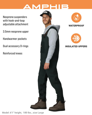 FROGG TOGGS Amphib wader high-back design keeps you dry in deeper water