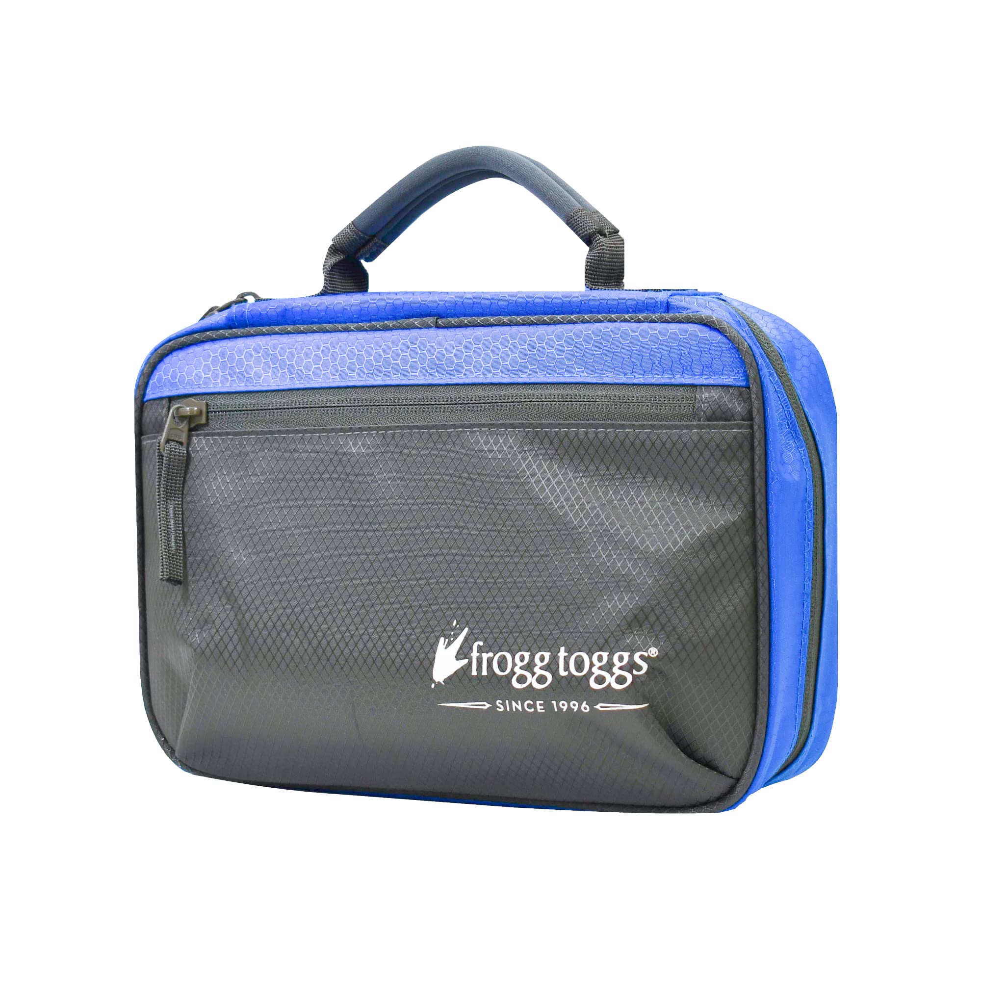 Frogg Toggs bait binder exterior pocket for quick tool access on the water.