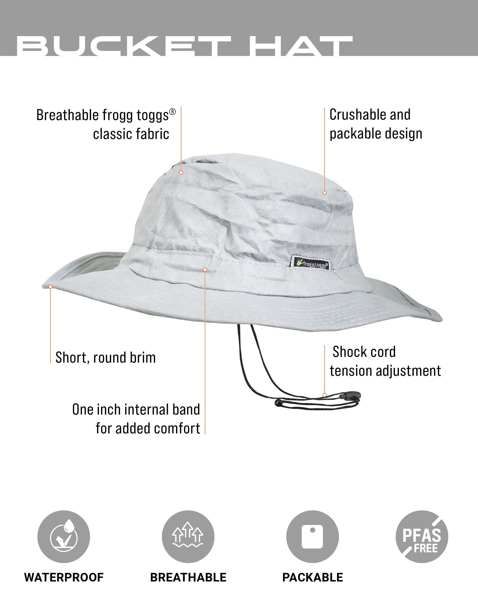 Breathable fabric keeps you cool in sunny conditions with FROGG TOGGS.