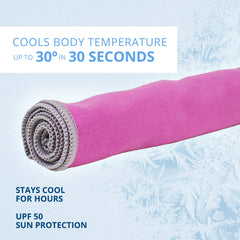 FROGG TOGGS Chilly Pad Pro against the skin providing soft cooling comfort during a workout