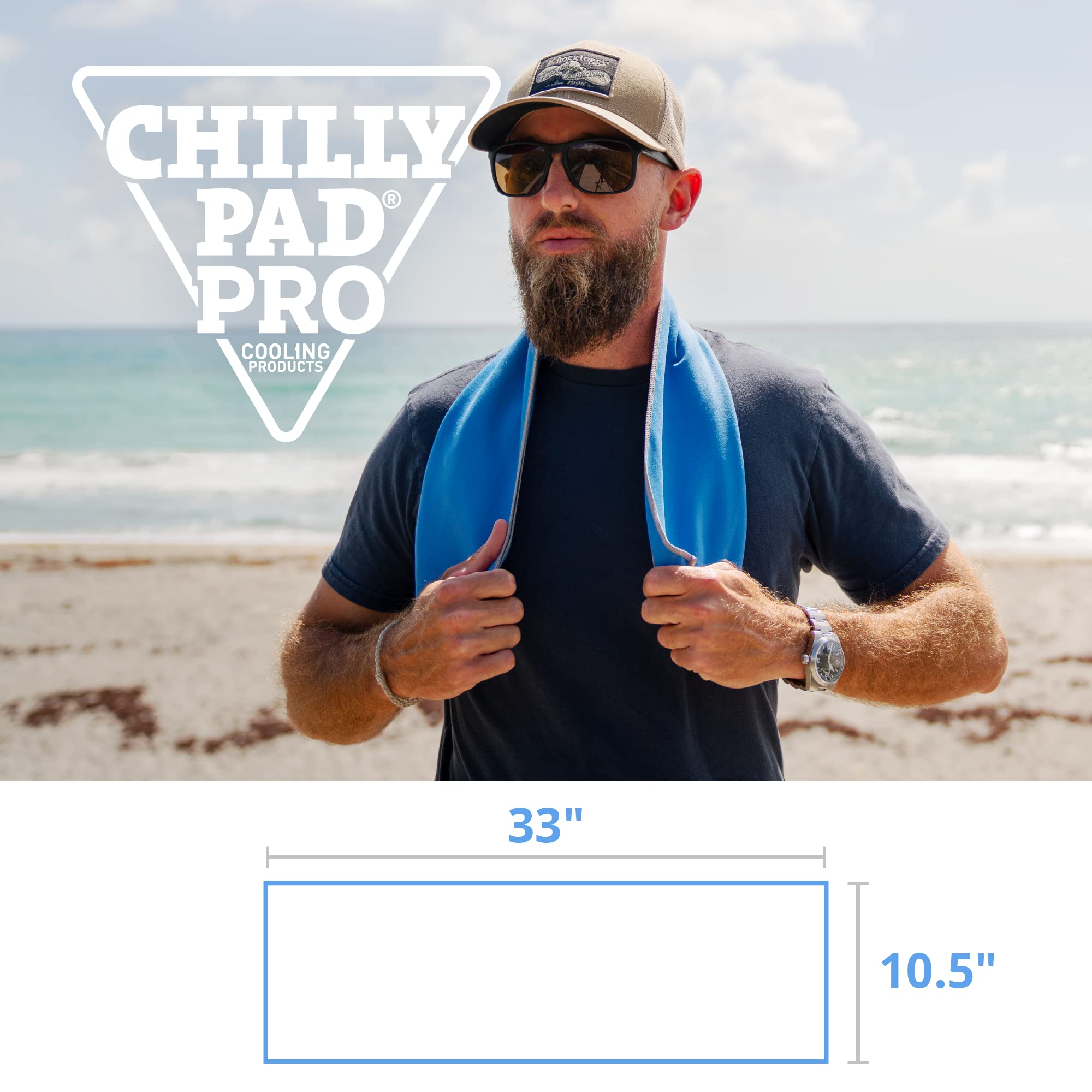 FROGG TOGGS Chilly Pad Pro used on outdoor work site to stay comfortable in heat