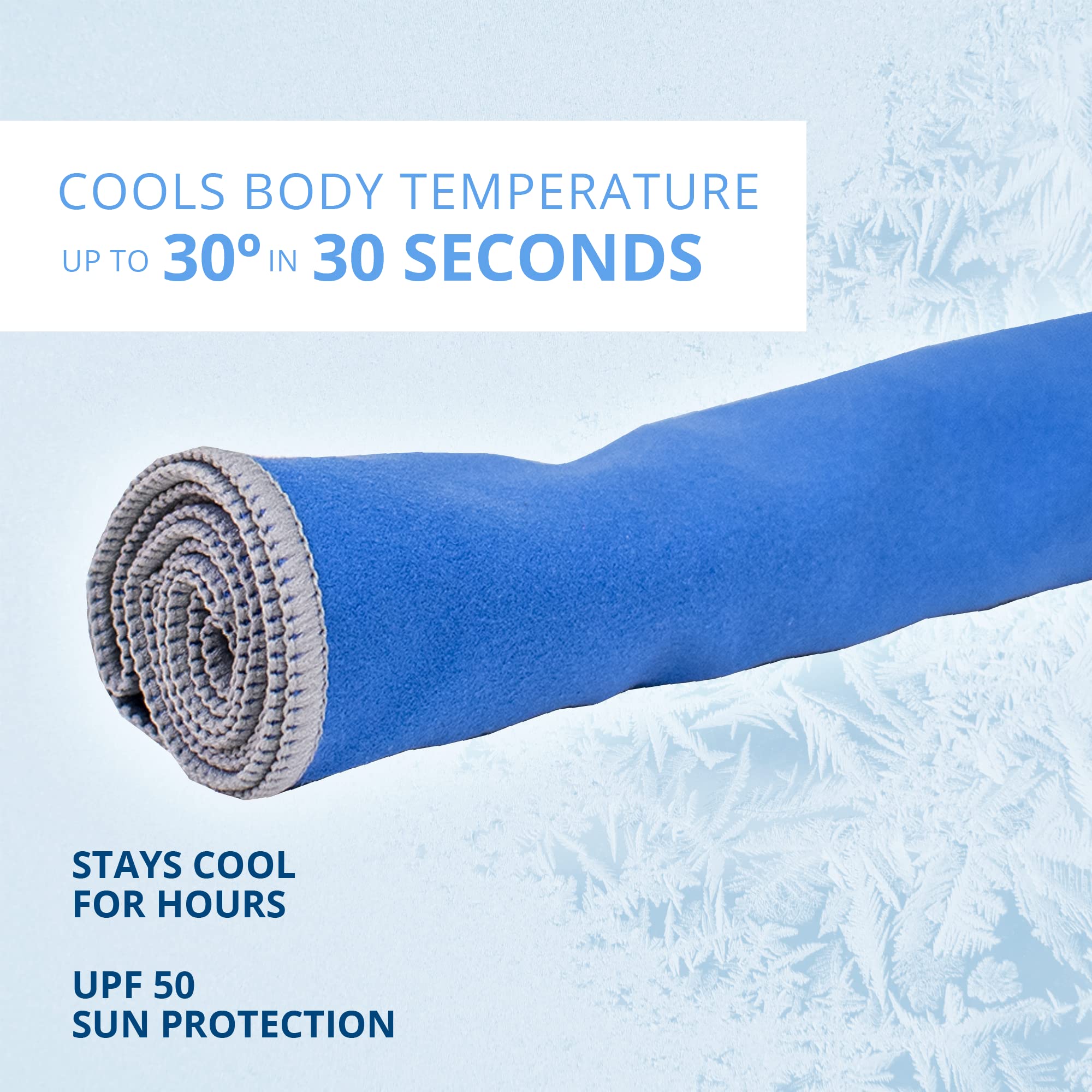 Soft microfiber Chilly Pad PRO resting on skin during workout