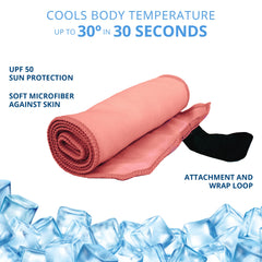 FROGG TOGGS Chilly Pad Pro towel cooling effect visible outdoors on sunny days.
