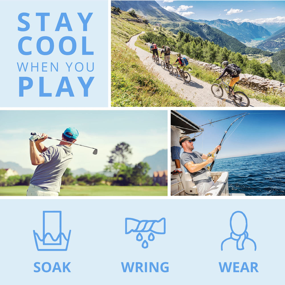 FROGG TOGGS Chilly Pad Pro towel provides up to two hours of cooling.