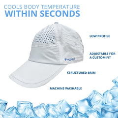 FROGG TOGGS Chilly Pro Cooling Hat adjustable strap for a customized fit