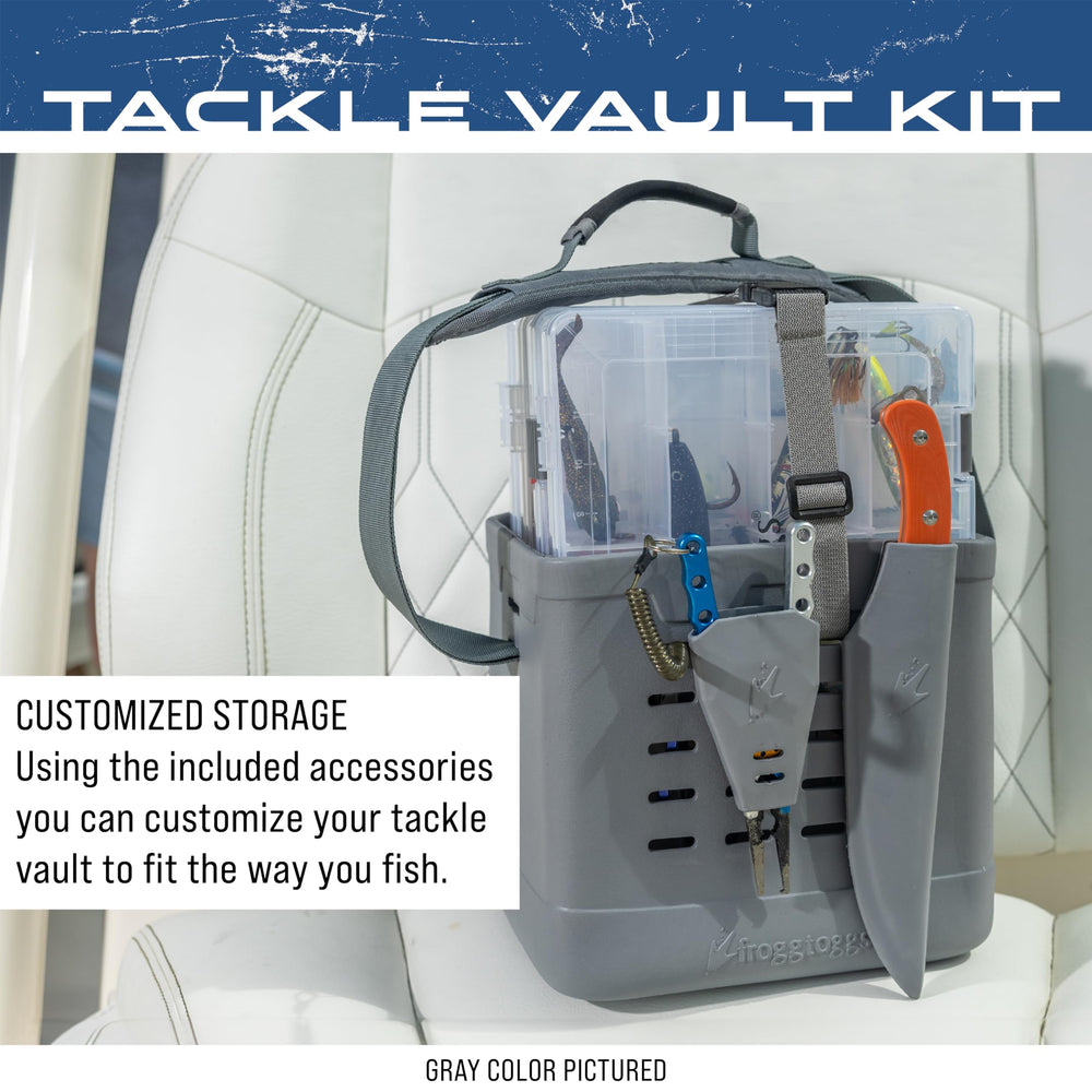 FROGG TOGGS EVA Tackle Vault Tote MOLLE slots with extra attachments
