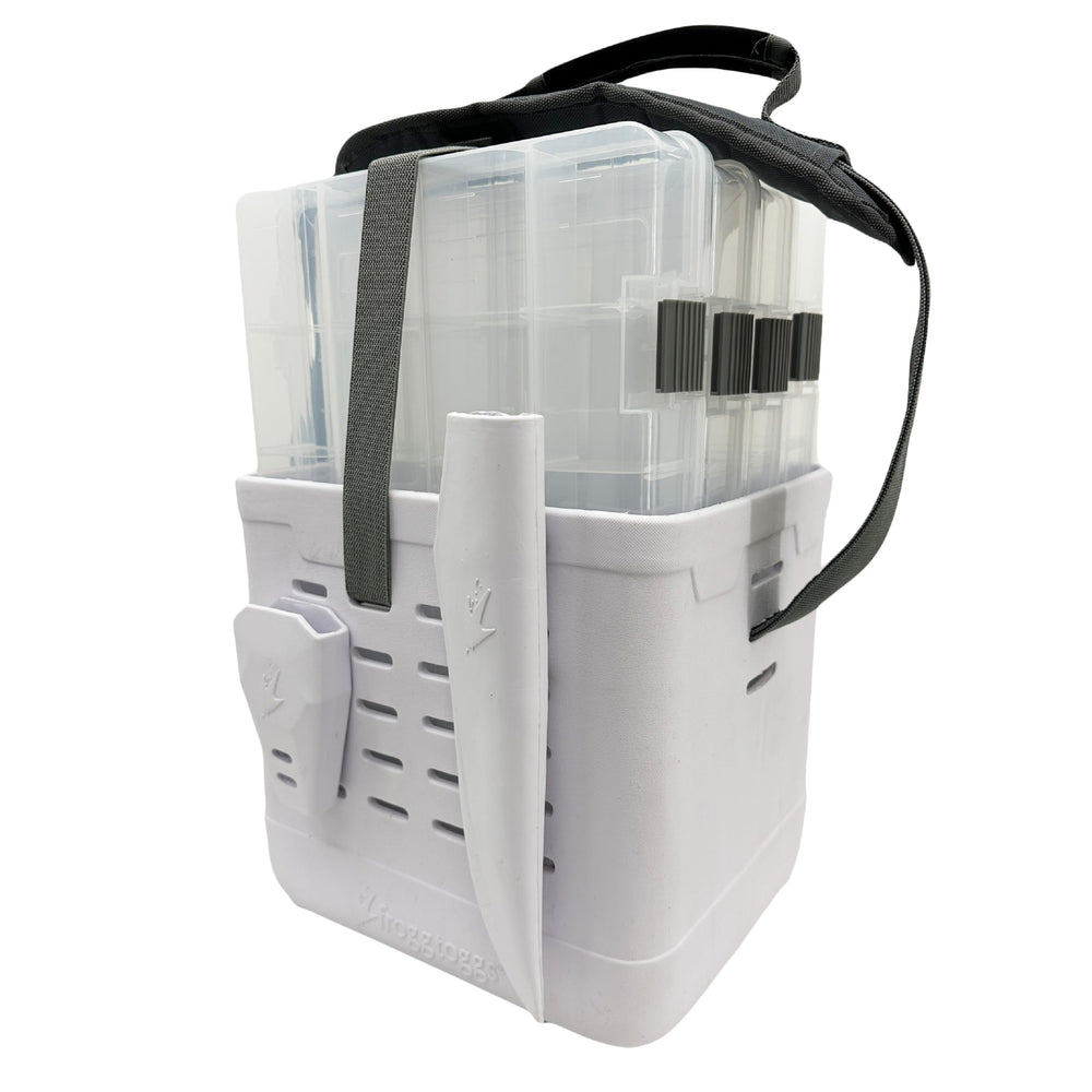 FROGG TOGGS EVA Tackle Vault Tote overview with lightweight, modular storage