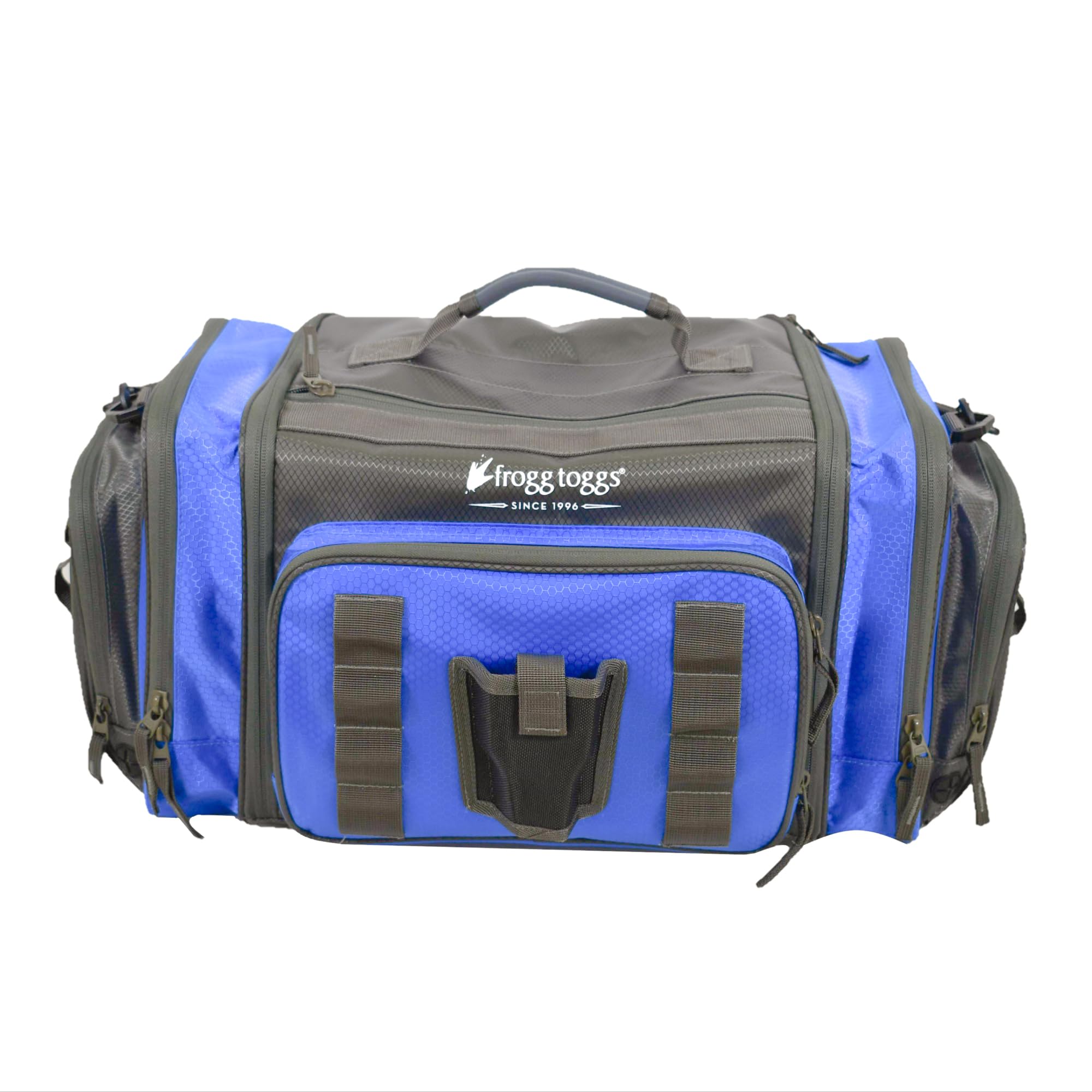 FROGG TOGGS heavy duty tackle duffle front view for quick gear access