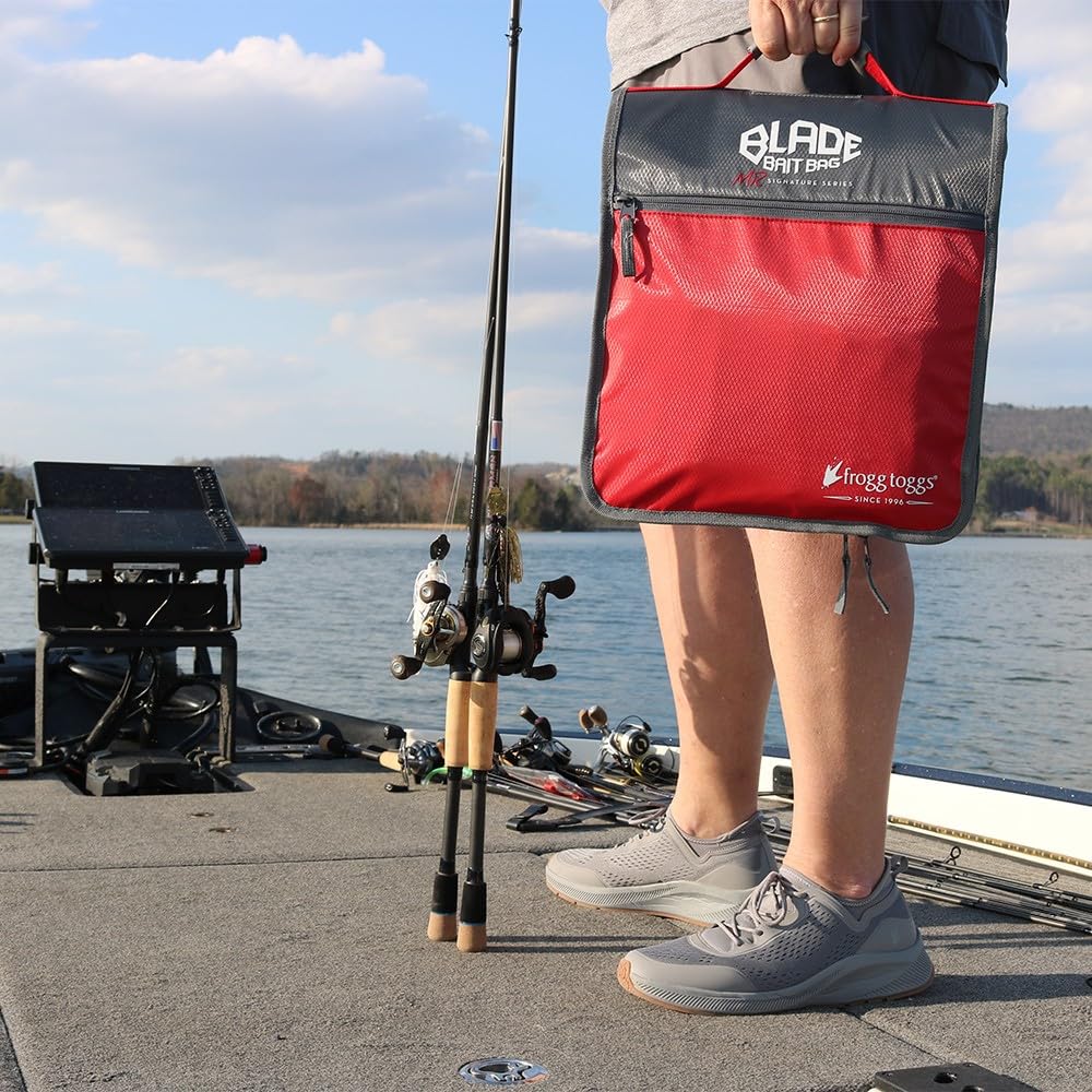 FROGG TOGGGS on-water organization setup for easy travel.