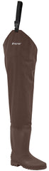 FROGG TOGGS Rana II hip wader with cleated brown sole for stable river fishing
